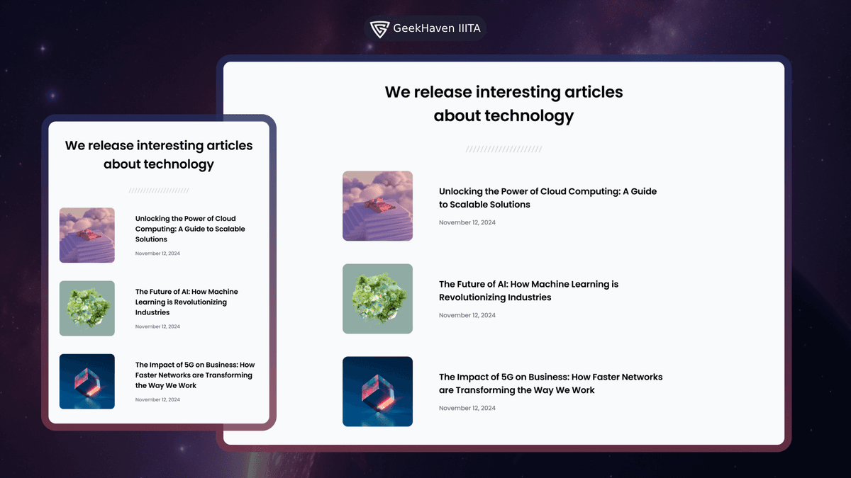 Simple Article Listing Challenge Cover