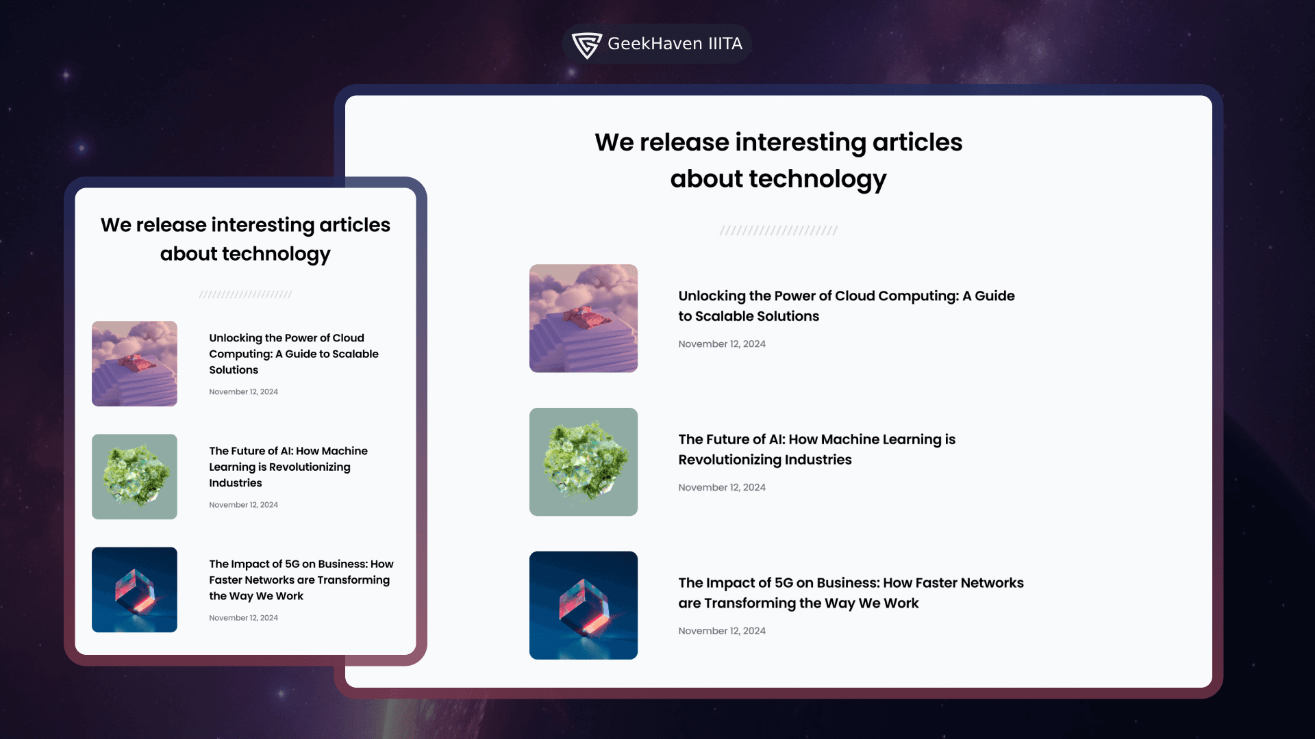 Simple Article Listing