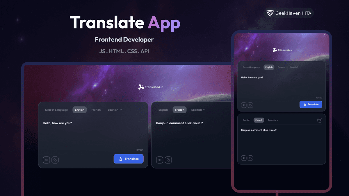 Translate App Challenge Cover