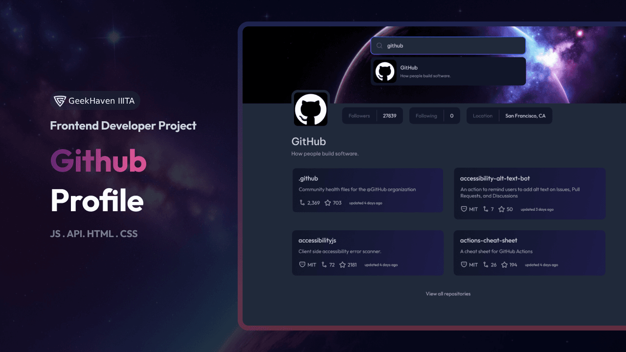 GitHub Profile Challenge Cover